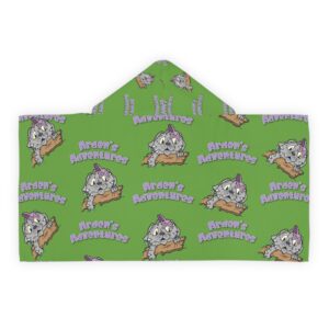 Norman The Cat Youth Hooded Towel