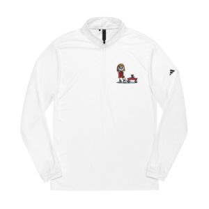 Arden with Wagon- Adidas® Quarter-Zip Pullover with Embroidery