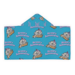 Norman The Cat  Youth Hooded Towel
