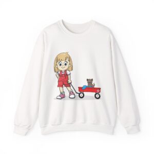 Arden with Wagon-Girls Crewneck Sweatshirt