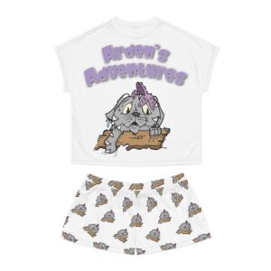 Norman The Cat Women's Short Pajama Set (AOP)