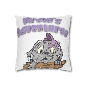 Norman The Cat Spun Polyester Square Pillowcase