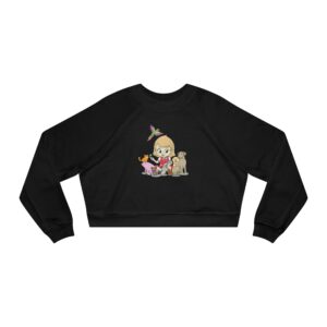 Arden with Rescues - Cozy Cropped Fleece Pullover